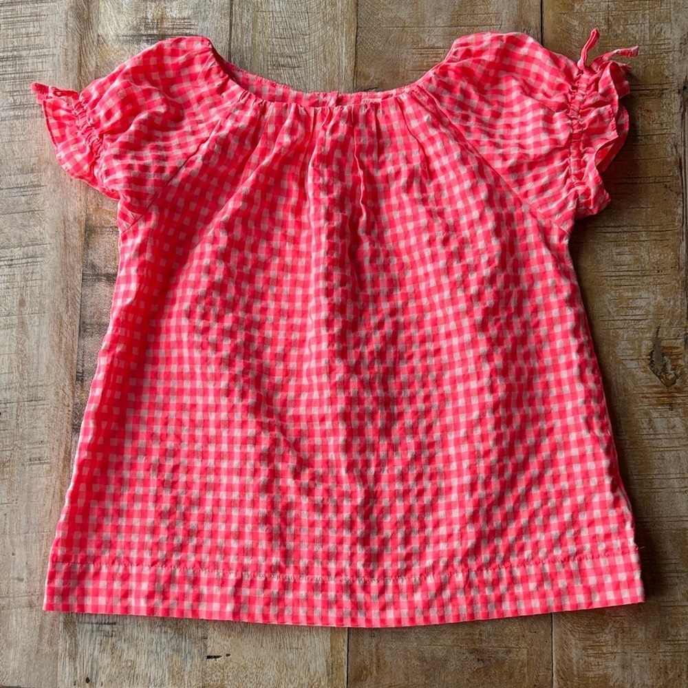 Crewcuts Girls Gingham Top size 6